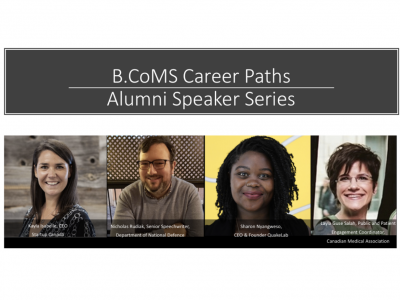 Photo for the news post: B.CoMS Career Paths: Communication and Media Studies Announces Fall Alumni Speaker Lineup