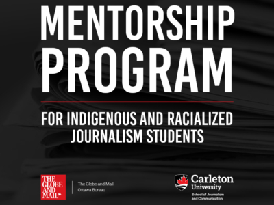 Photo for the news post: Globe and Mail extends mentorship program for Indigenous and Racialized journalism students
