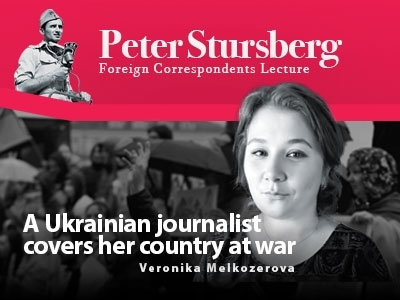 Photo for the news post: A Ukrainian journalist’s experience covering the war in her own country is the focus of this year’s Stursberg lecture