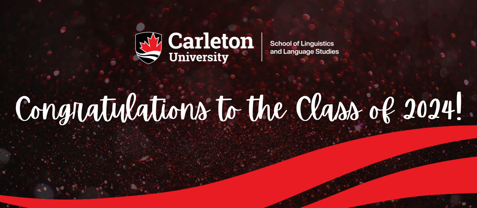 Banner image showing Carleton logo and text "Congratulations to the Class of 2024!"