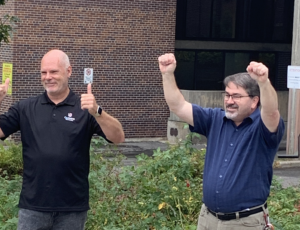 David and Todd celebrate