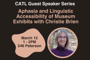 CATL Speaker Series presents Christie Brien