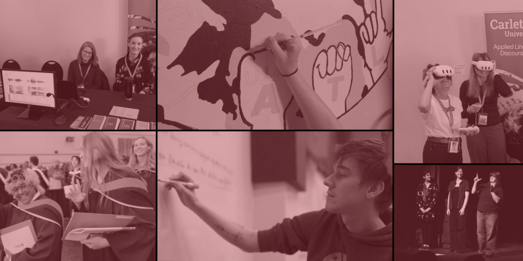 Images of people from the School of Linguistics and Language Studies