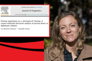 Image of Rachelle Vessey with her journal article