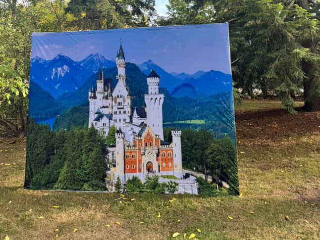 An image of Schloß Neuschwanstein, design inspiration for the Disney castle