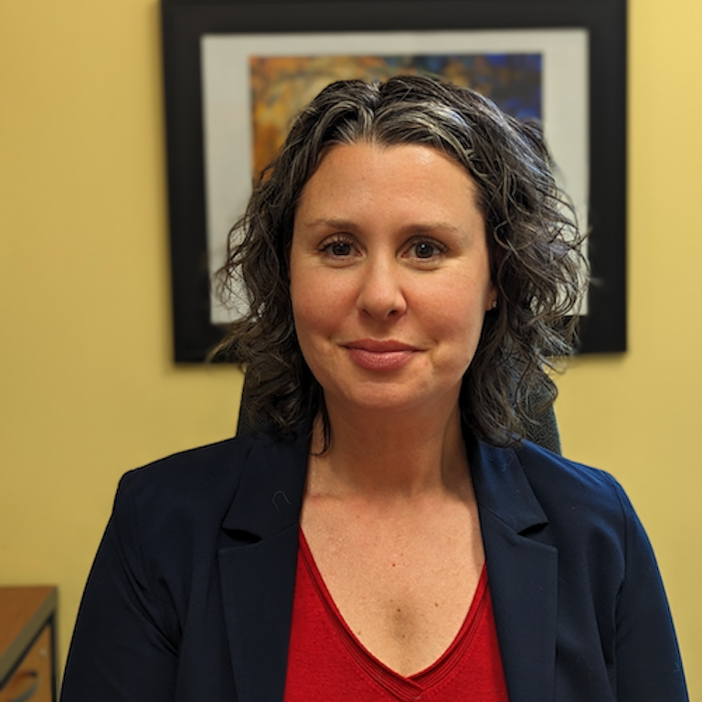 Julie smiling for the camera