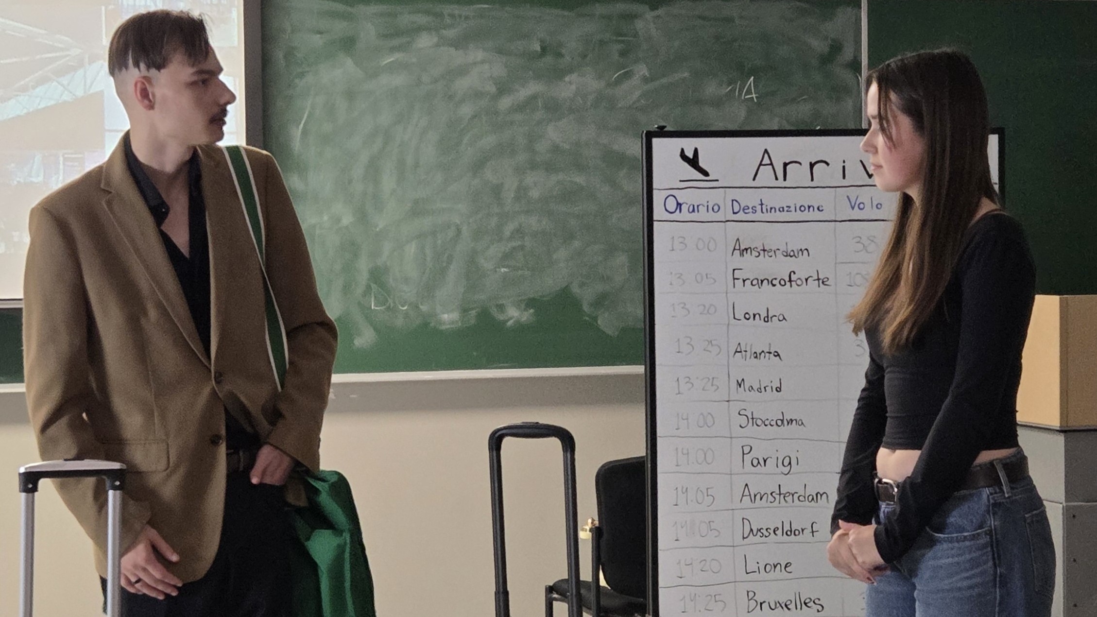 Students present play based on the book "Amore e Cappuccino"