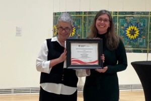 Image of Dean of FASS Anne Bowker and Kimberley Seguin