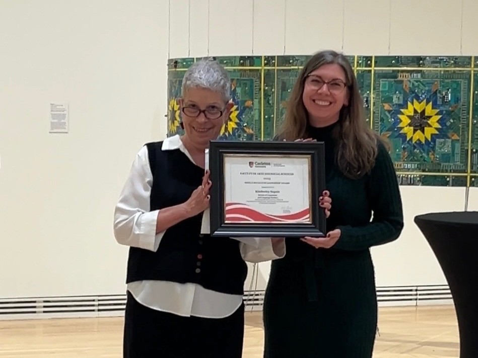 Image of Dean of FASS Anne Bowker and Kimberley Seguin