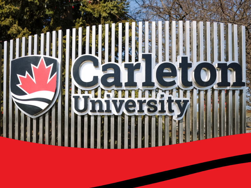 Image of Carleton University sign