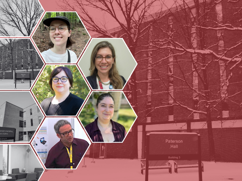 Image of the SLaLS staff: Rachel Kashul, Tabbatha Malouin, Mike Barker, Heather Dugas, and Kimberley Seguin