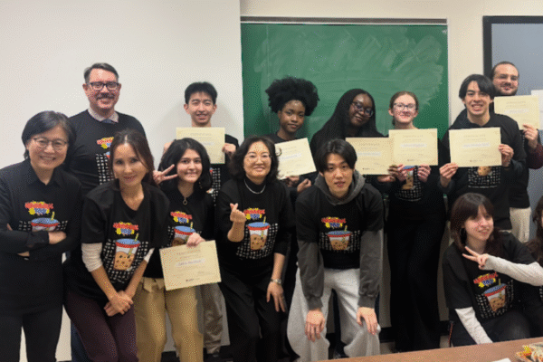 Participants in the Korean speech contest