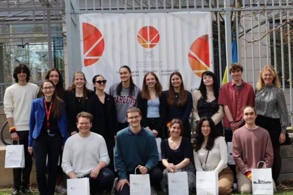 Group of students at German Embassy in Ottawa