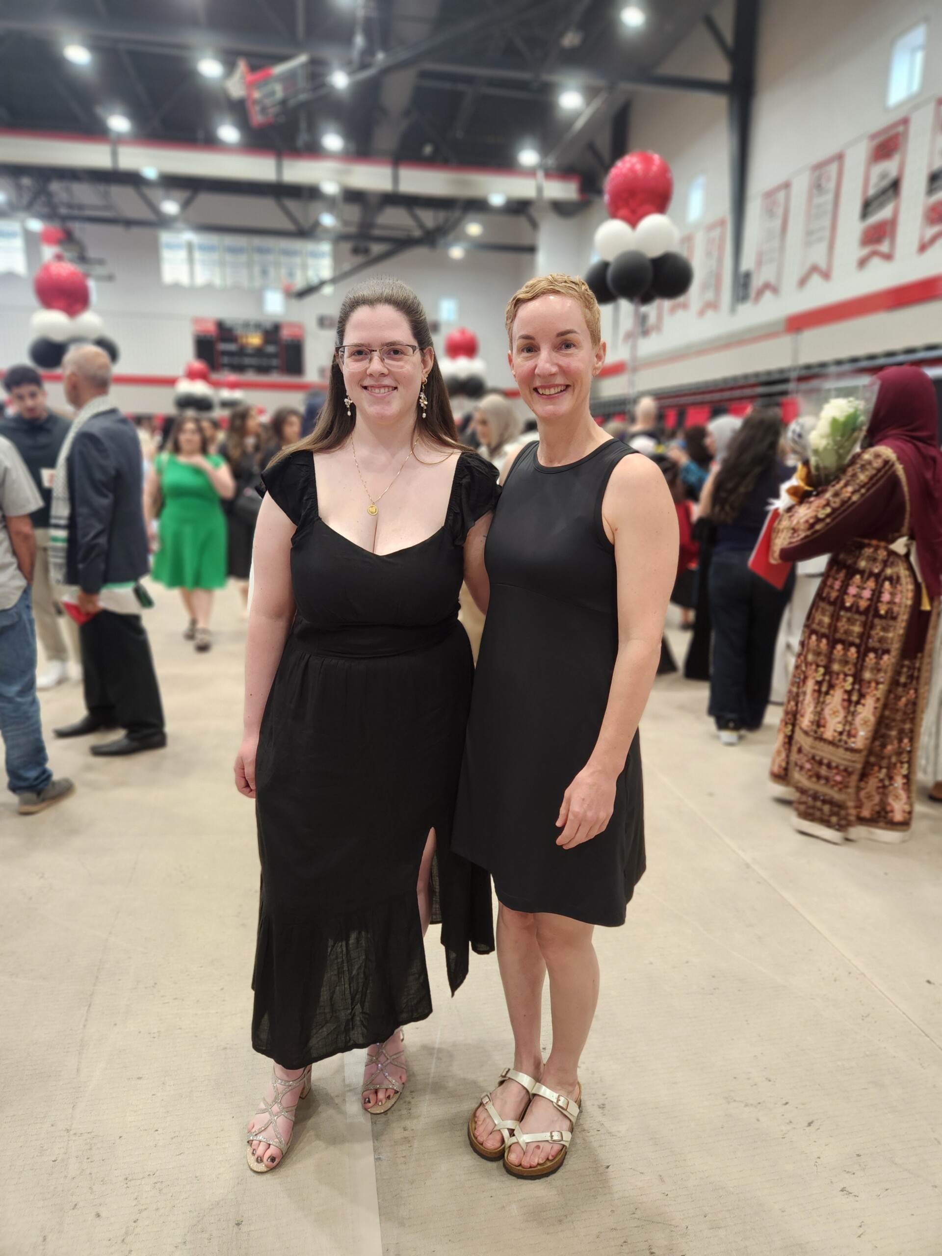 Image of graduate Emily with professor Beth MacLeod