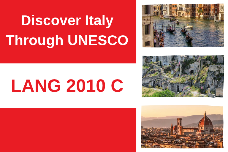 Discover Italy through UNESCO shows photos of sites in Italy