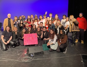 Group shot shows all performers