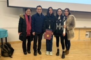 Group of Carleton contestants with Soyoung and HyounJeong