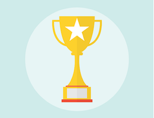 Trophy with a star on it