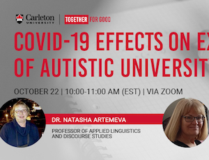 Poster for event with pictures of Natasha and Jacquie