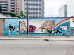 Colour photo of the Band Street Diversity Mural in Ottawa