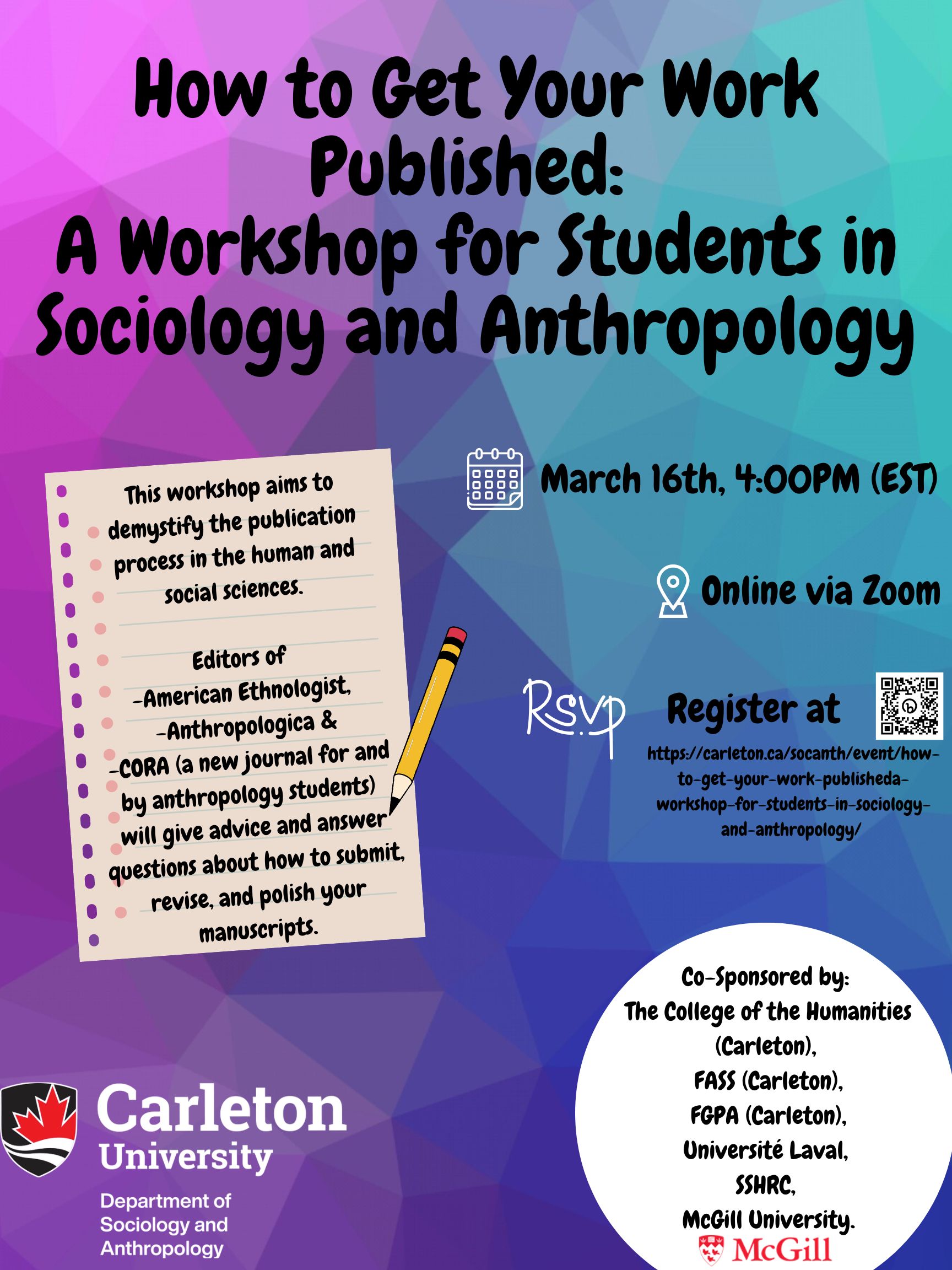 How To Get Your Work Published: A Workshop For Students In Sociology ...