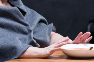 Woman refusing food, Hunger strike