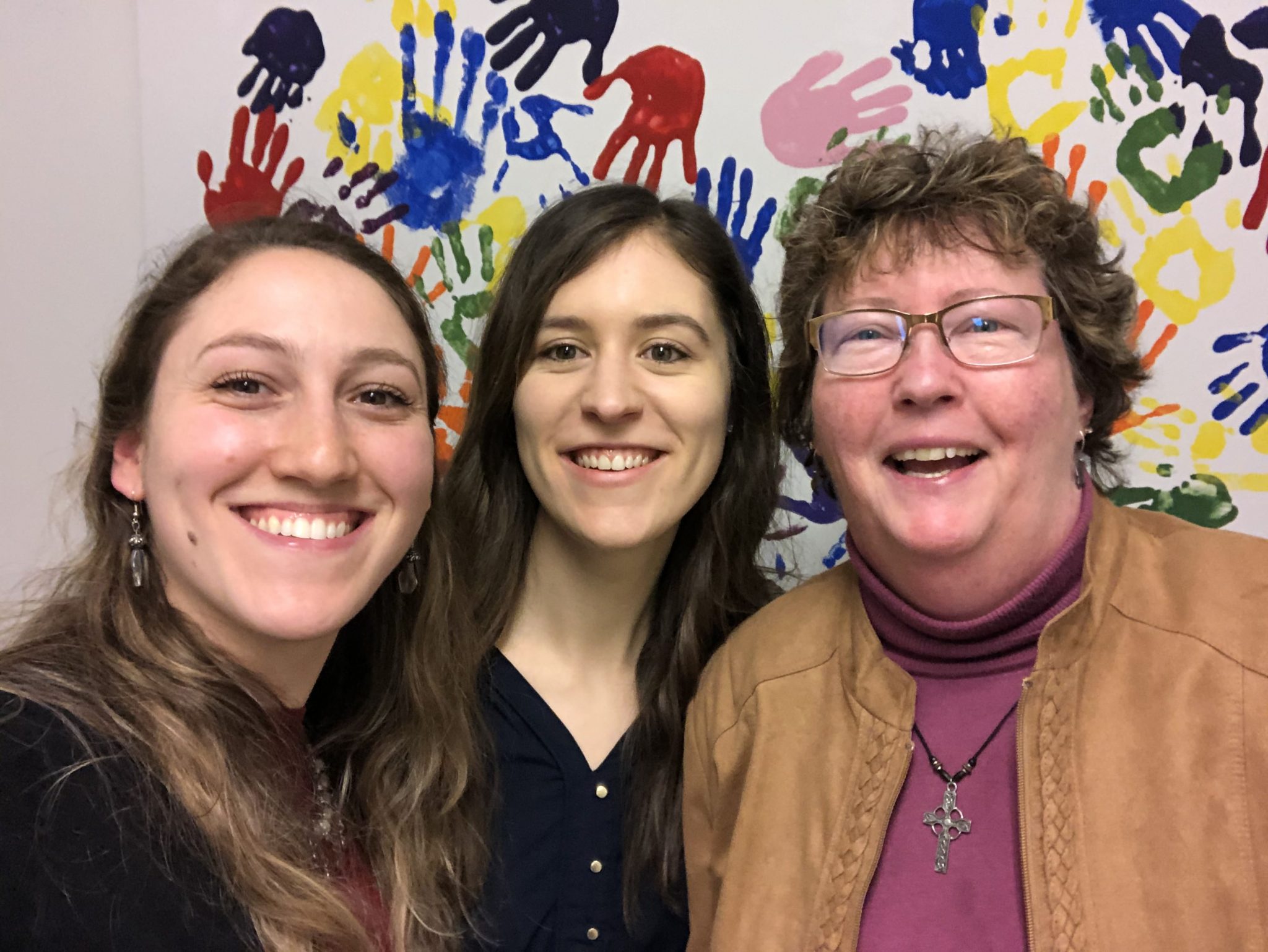 Hayley Miloff, Alexa Keeshan, and Colleen Mayo-Pankhurst at CCBC before COVID-19