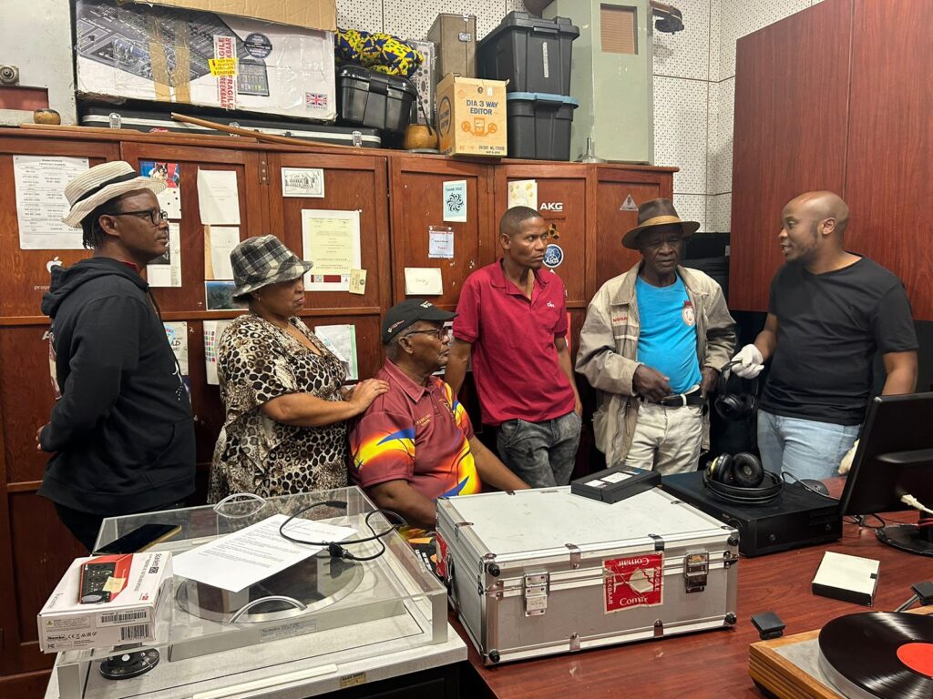 Image of Boetles Gewers, Sarah Titties, James Mapanka, Wilard Veldskoen, Abraham Katimba, and Praise Khalanga.