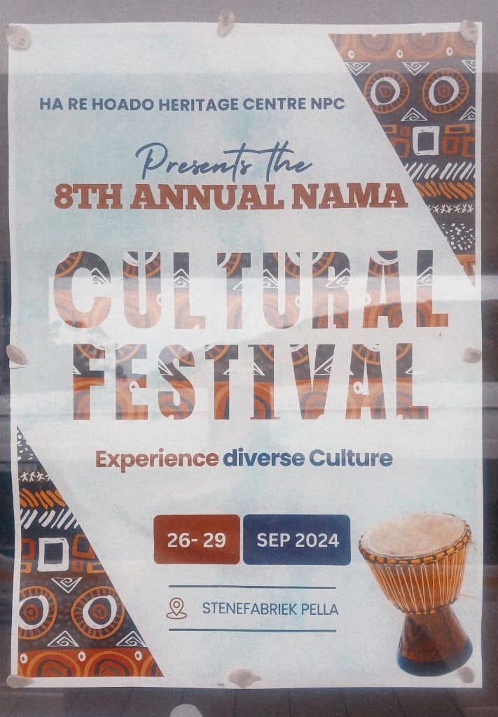 Image of a promotional flyer for the Nama Cultural Festival.