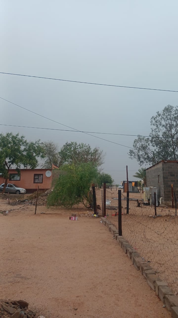 Image of a home in Pella, taken from the courtyard outside of the house.