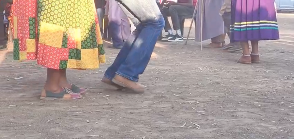 Still from video of Nama stap dance