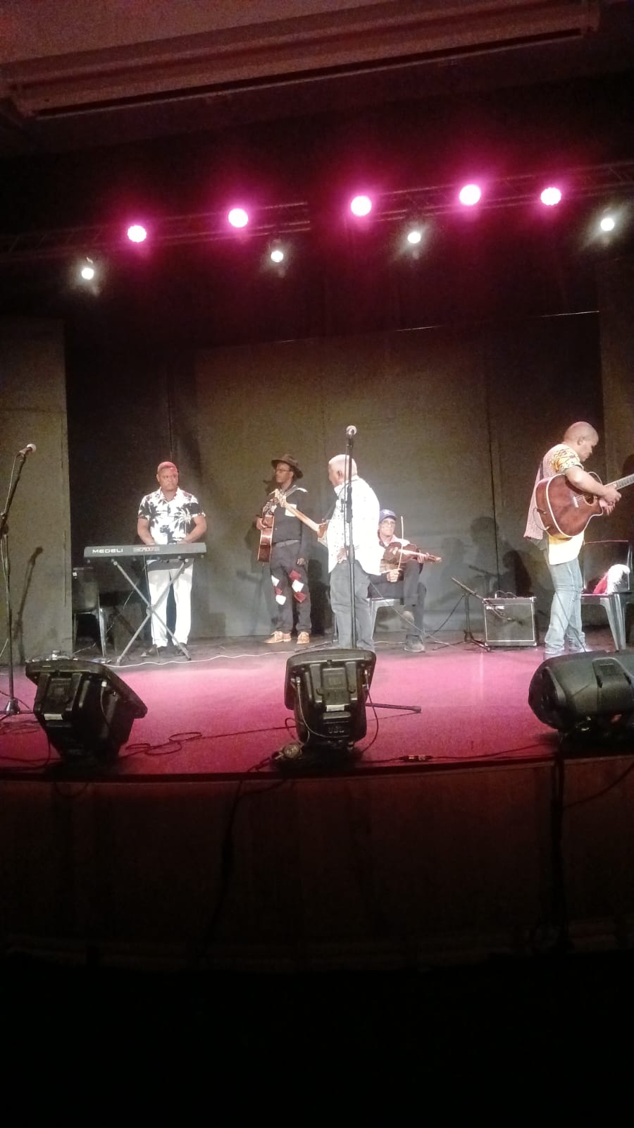 musicians on stage