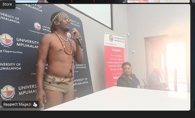 Screenshot of panel presentation.