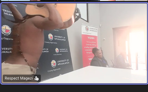 Screenshot of panel presentation.