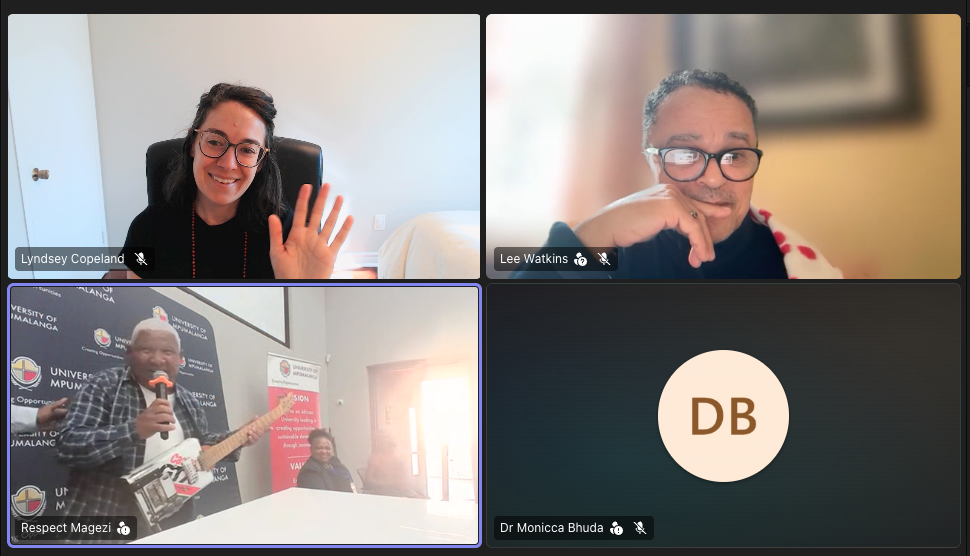 Screenshot of panel presentation.