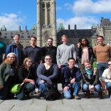 Group of SPPA students on Parliament Hill