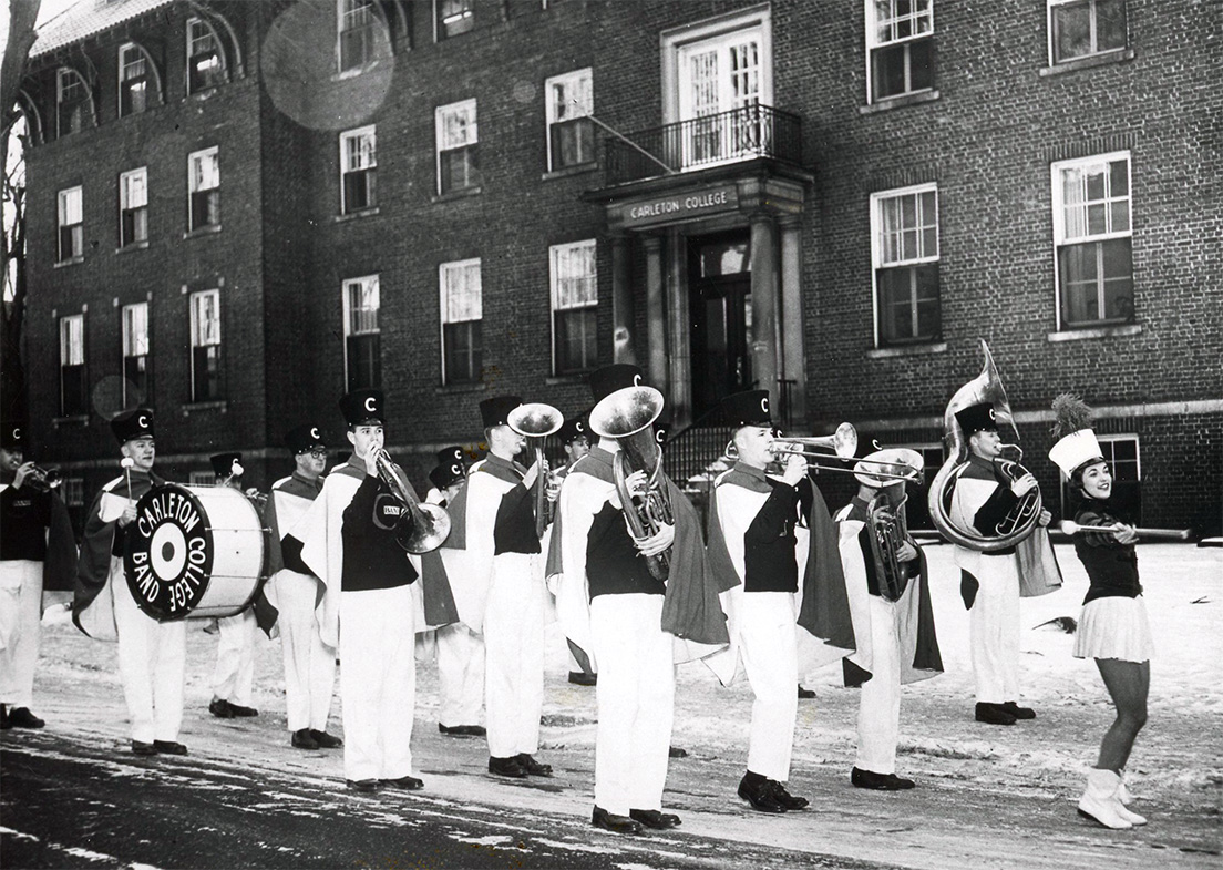 An historical photo of the Carleton College Band