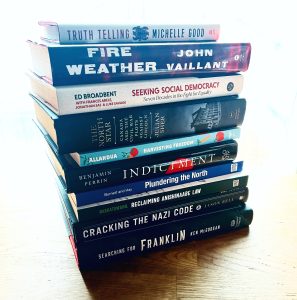 image of all 10 longlisted books stacked