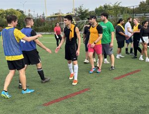 Image of 2023 Stoney Cup: Team players shaking hands with opposing team