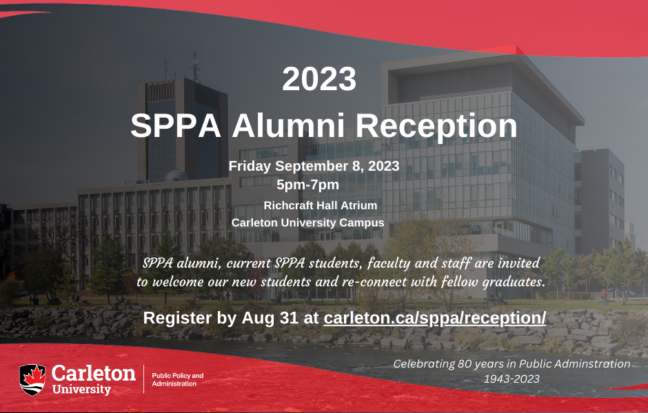 2023 SPPA Alumni Reception poster
