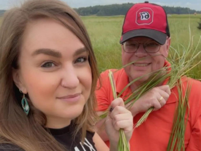 Devon Saulis and her father