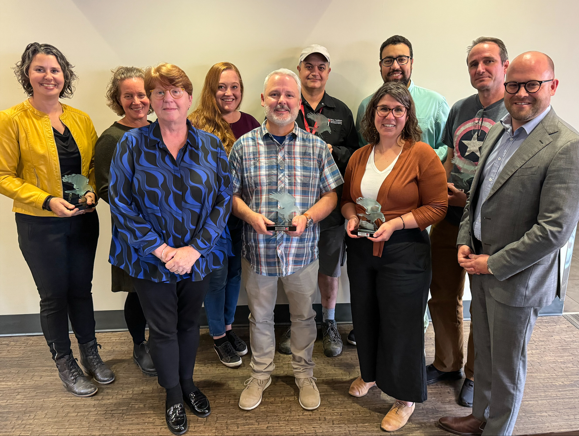 2023 CU Teaching Award Winners with L. Pauline Rankin and David Hornsby