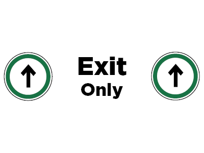 Photo for the news post: 10. Exit Only Sign 2