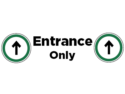 Photo for the news post: 11. Entrance Only Sign 1