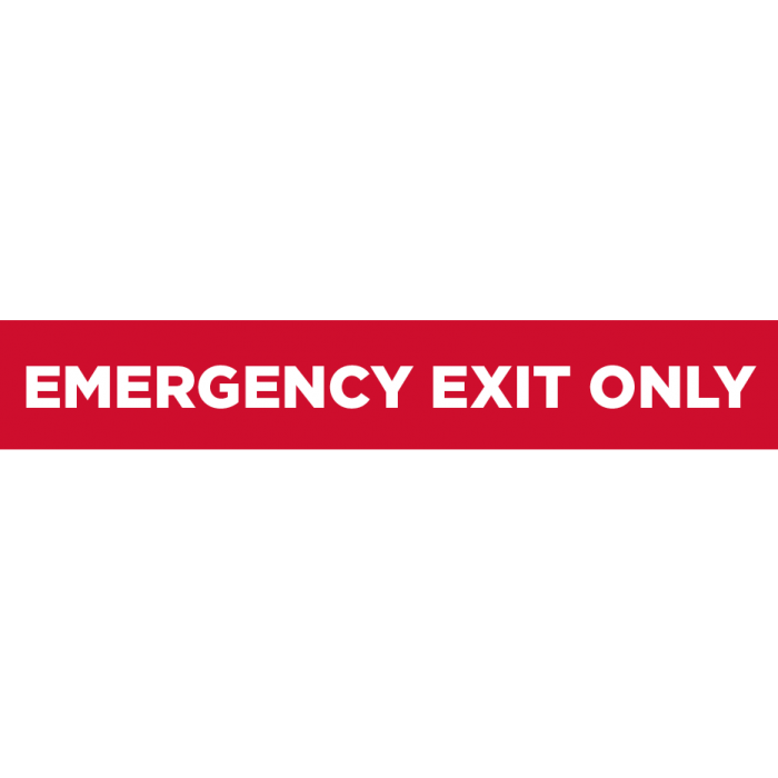 23 Emergency Exit Only Sign The Print Shop 