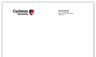 Image of Carleton letterhead