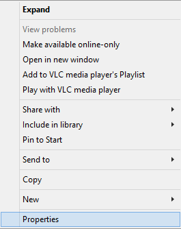 pc properties - image properties