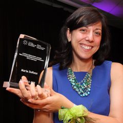 Maria DeRosa with 2015 Capital Educators' Award