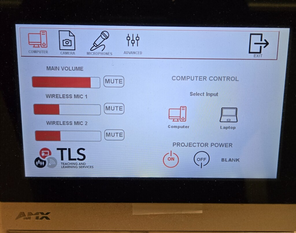 AMX Touch Panel 