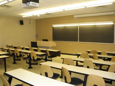 photo of empty classroom